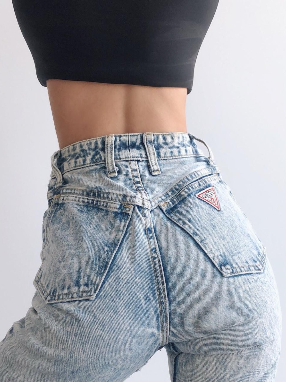 Groovy Vintage Acidwash Guess Jeans